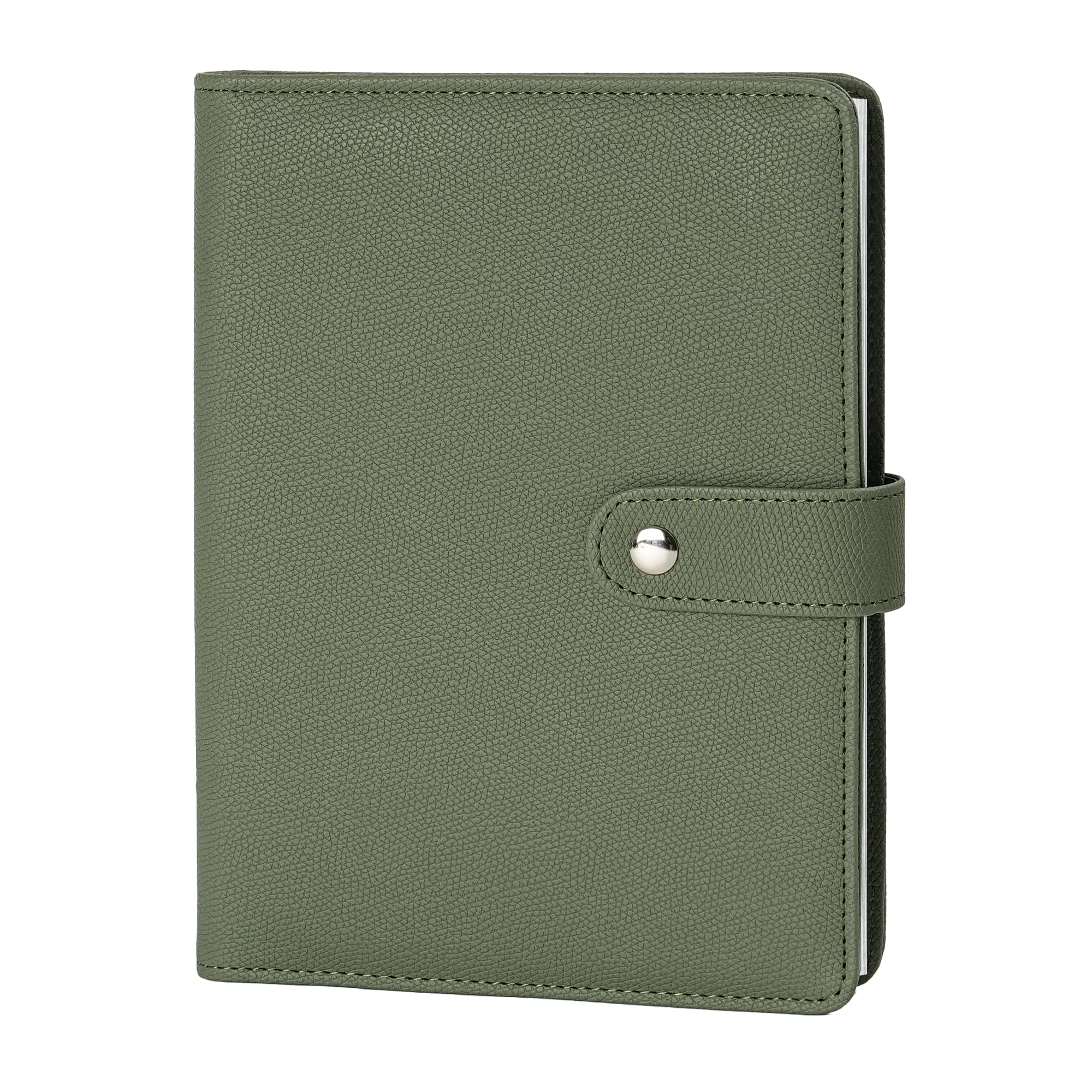 Vienrose 4x6 Small Photo Album Faux Leather 64 Pockets Green