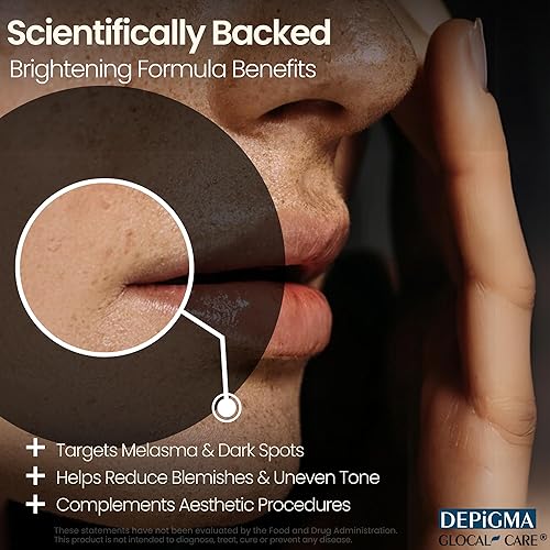 Miniatura 9 de GlocalCare Depigma ayuda a reducir la hiperpigmentación, el melasma y las manchas oscuras con glutatión, leucotomos de polipodio, semilla de uva y