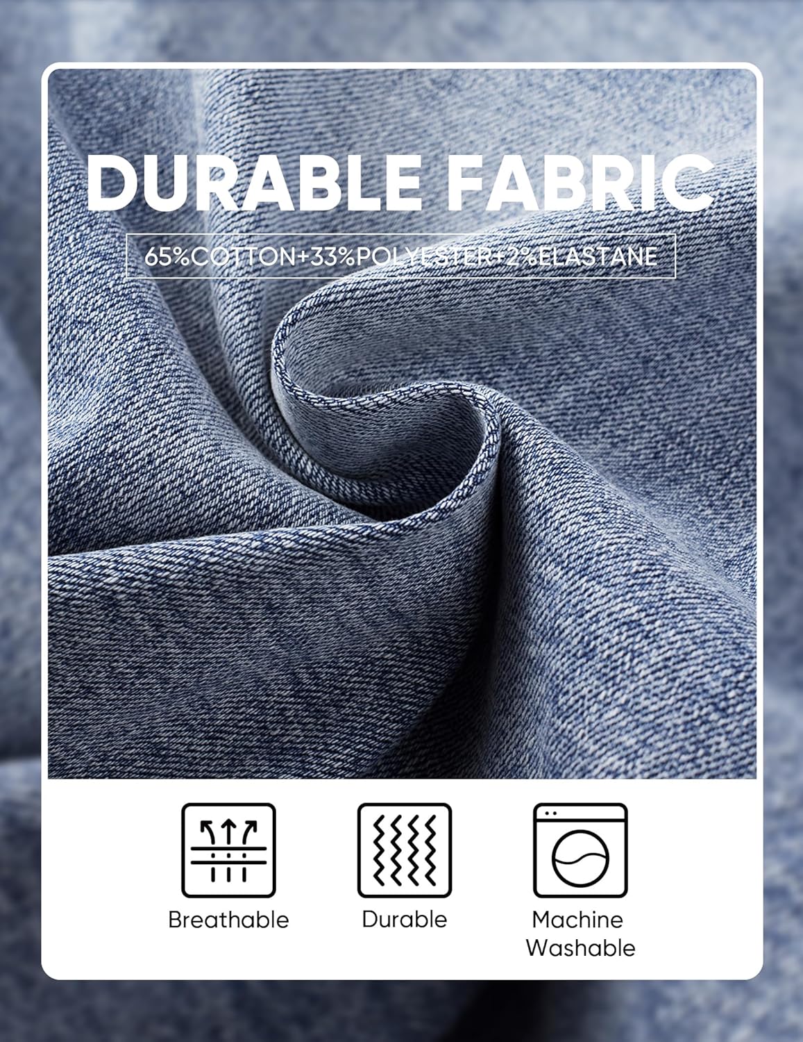 JMIERR 2026 Mens Skinny Denim Shorts Stretch Casual Comfy Slim Fit Summer Classic Jean Shorts - Image 6