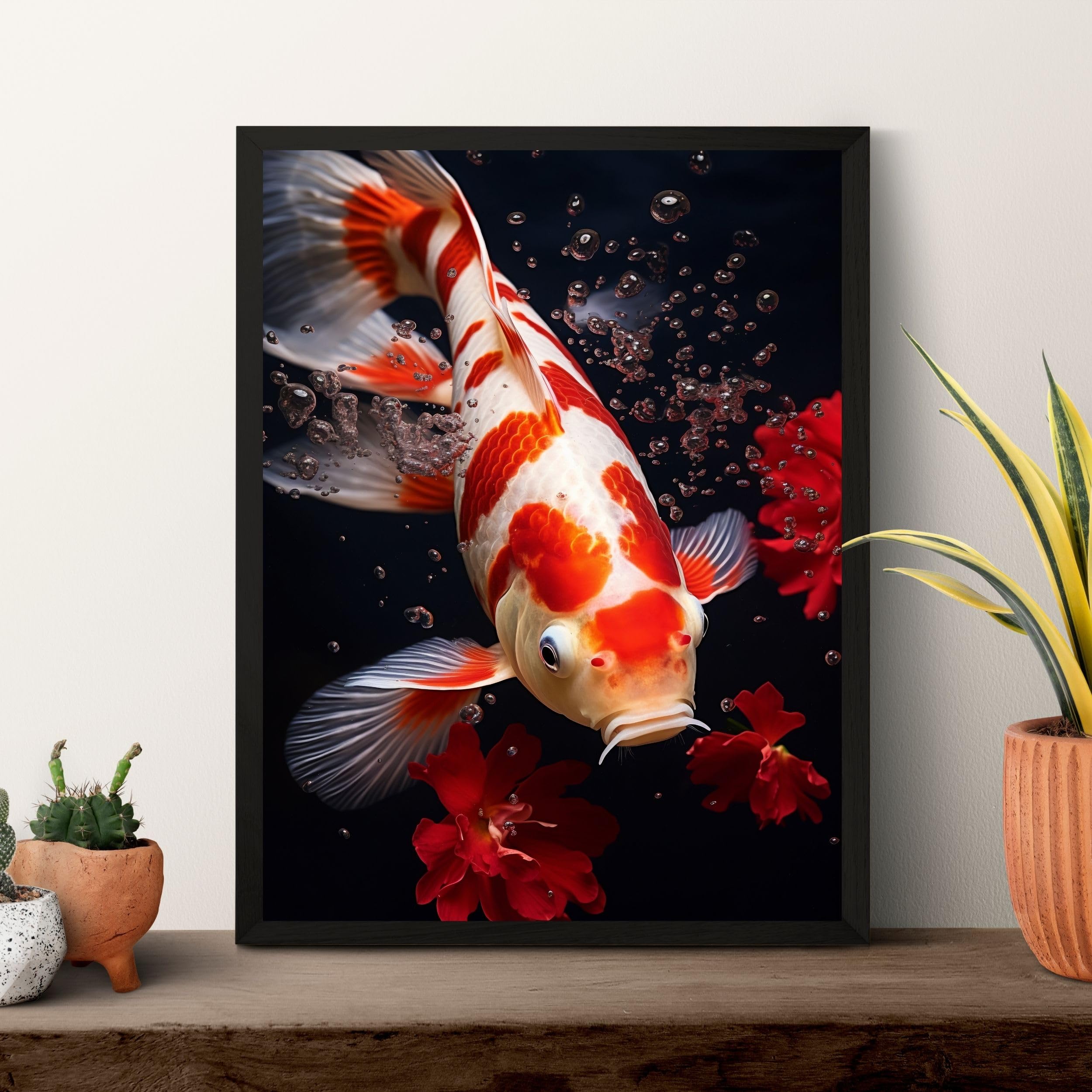 Kayas Collection Vastu-Aligned Lucky Koi Fish Painting To Invite