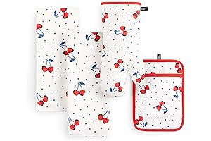 Kate Spade Cherry Dot Kitchen Linens, 4-Piece Set