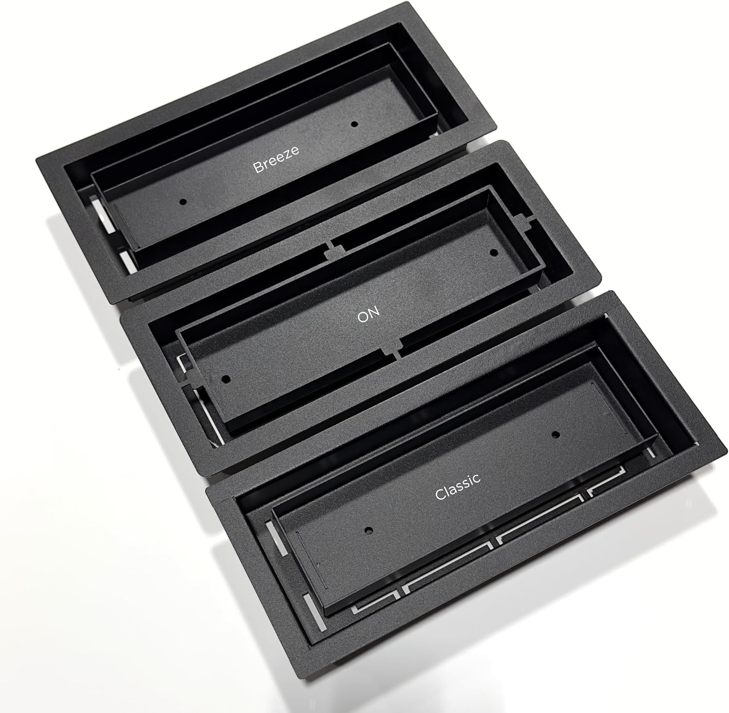 4x10 Black Heavy-Duty Metal Floor Register Vent Cover