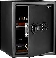 Vista 8 de Yaxa Basics Caja fuerte electrónica de seguridad para el hogar de acero con bloqueo de teclado programable para documentos, joyas, objetos