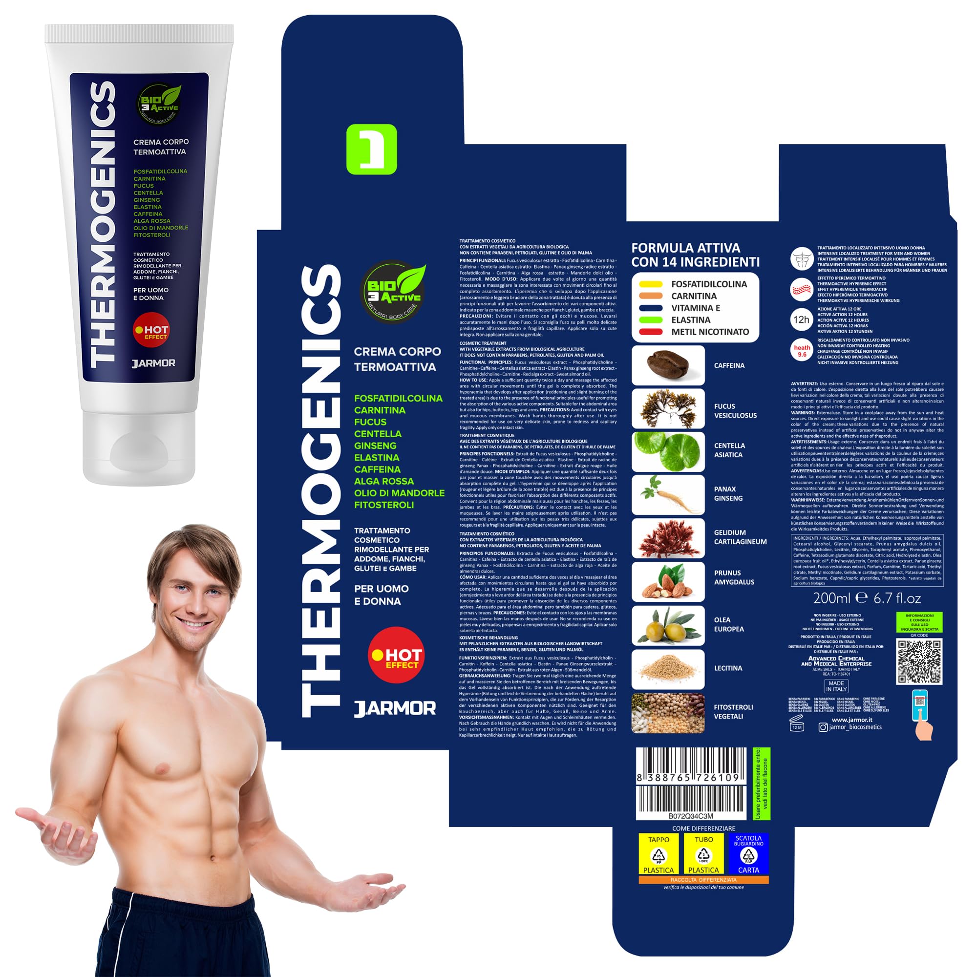 Crème Minceur Raffermissante – Gel Brûle-graisse 100g, à Base D’huile De Sésame