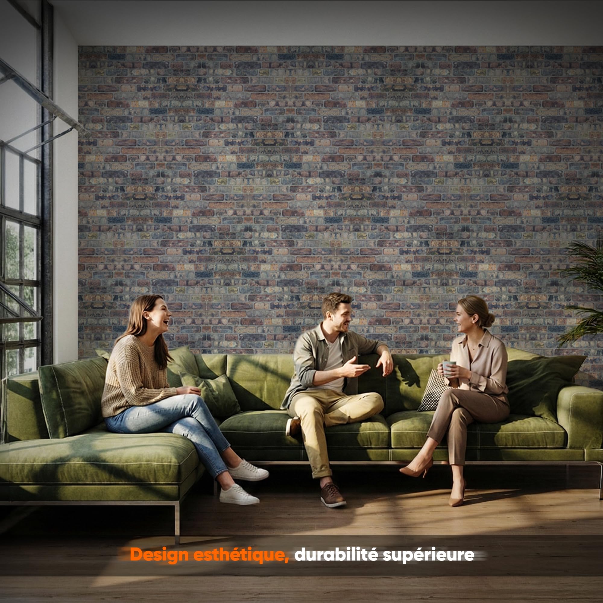 Panneau mural 3D, panneaux muraux en placage de pierre artificielle