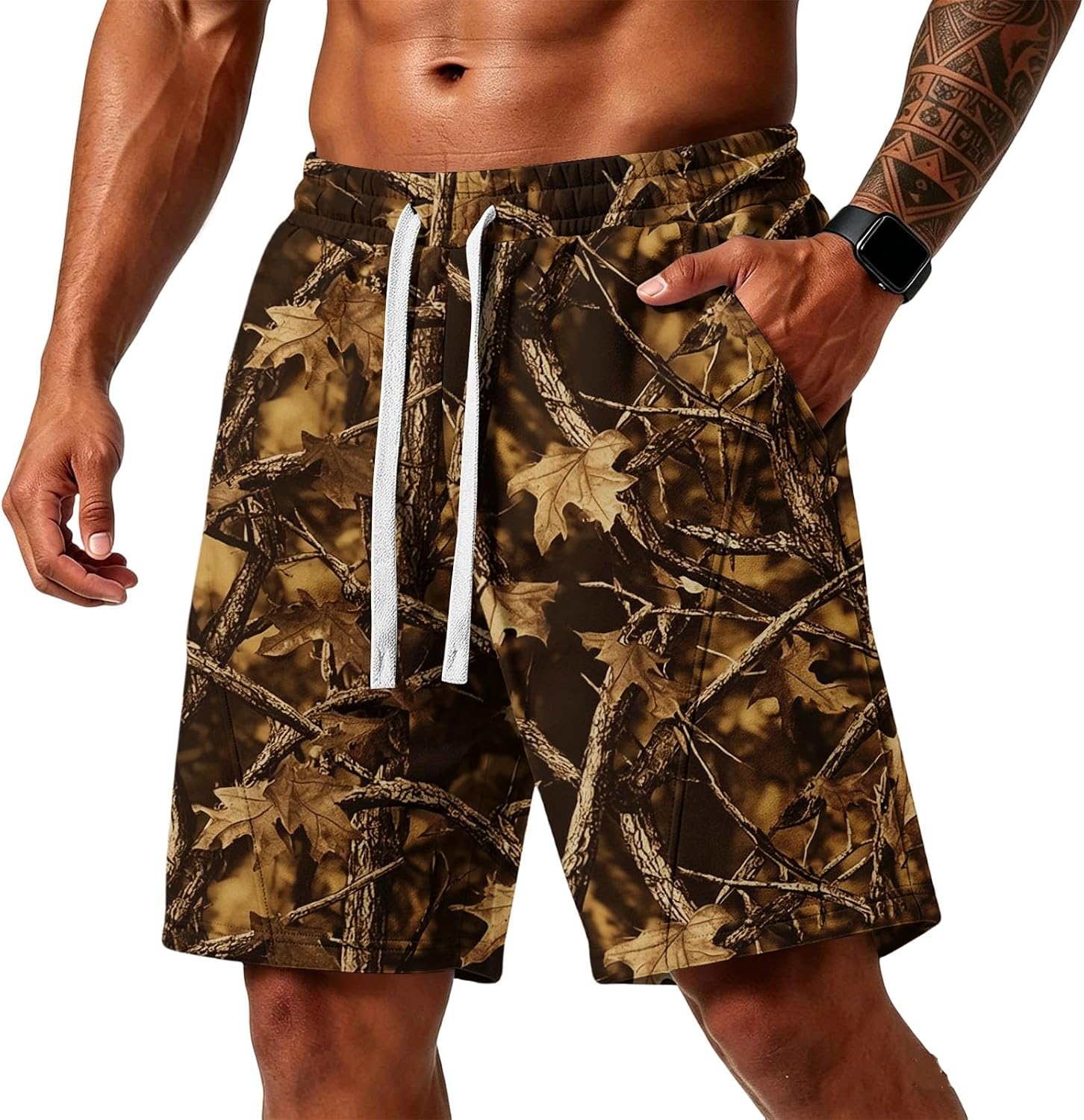 FQZWONG Mens Shorts 2026 Loose Fit Beach Vacation Trousers Casual Sport Shorts Drawstring Workout Short Pants with Pockets