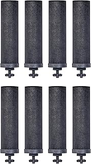 Berkey Authentic Black Berkey Elements BB9-2 Filters for Berkey Water Systems (Set of 8 Black Berkey Elements)