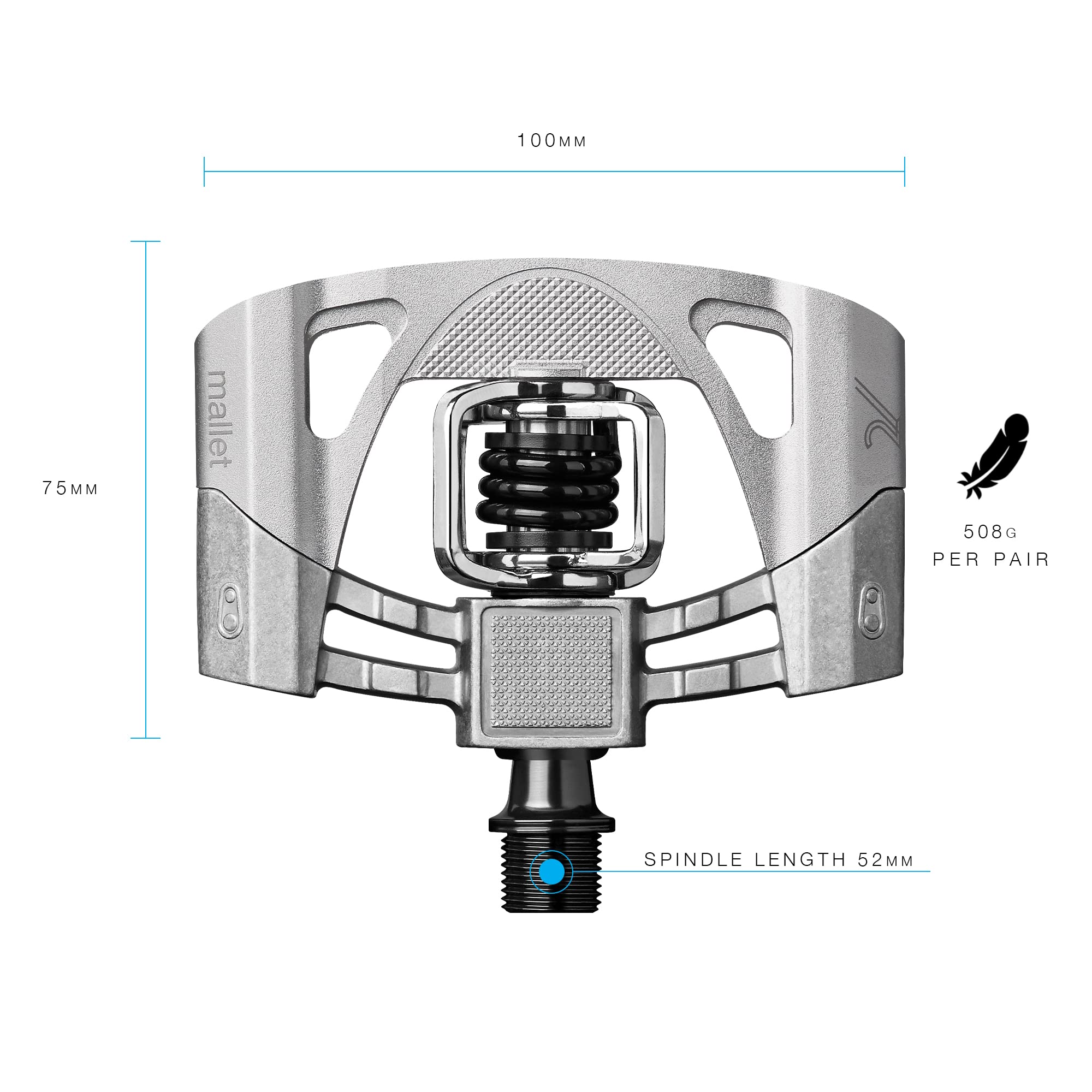 Crankbrothers Mallet 2 Pedal de MTB, Unisex Adulto