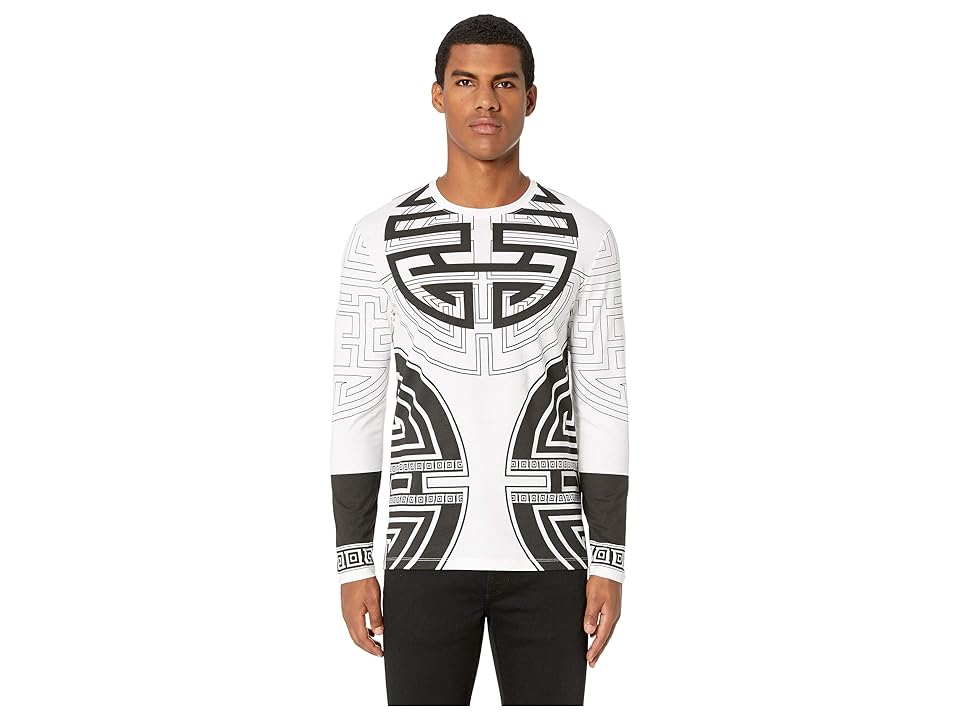 

Versace Collection Long Sleeve T-Shirt (White) Men's T Shirt