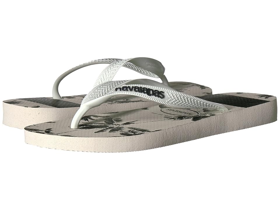 

Havaianas Top Stripes Logo Sandal (Black/White) Men's Sandals