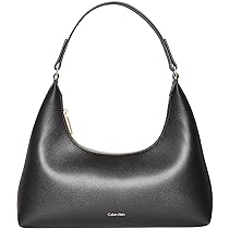 Calvin Klein Foil Logo Conv Shou﻿Lder Bag Lv04F3272G, Crossover Donna, Black (Black, Toasted Coconut), One Size