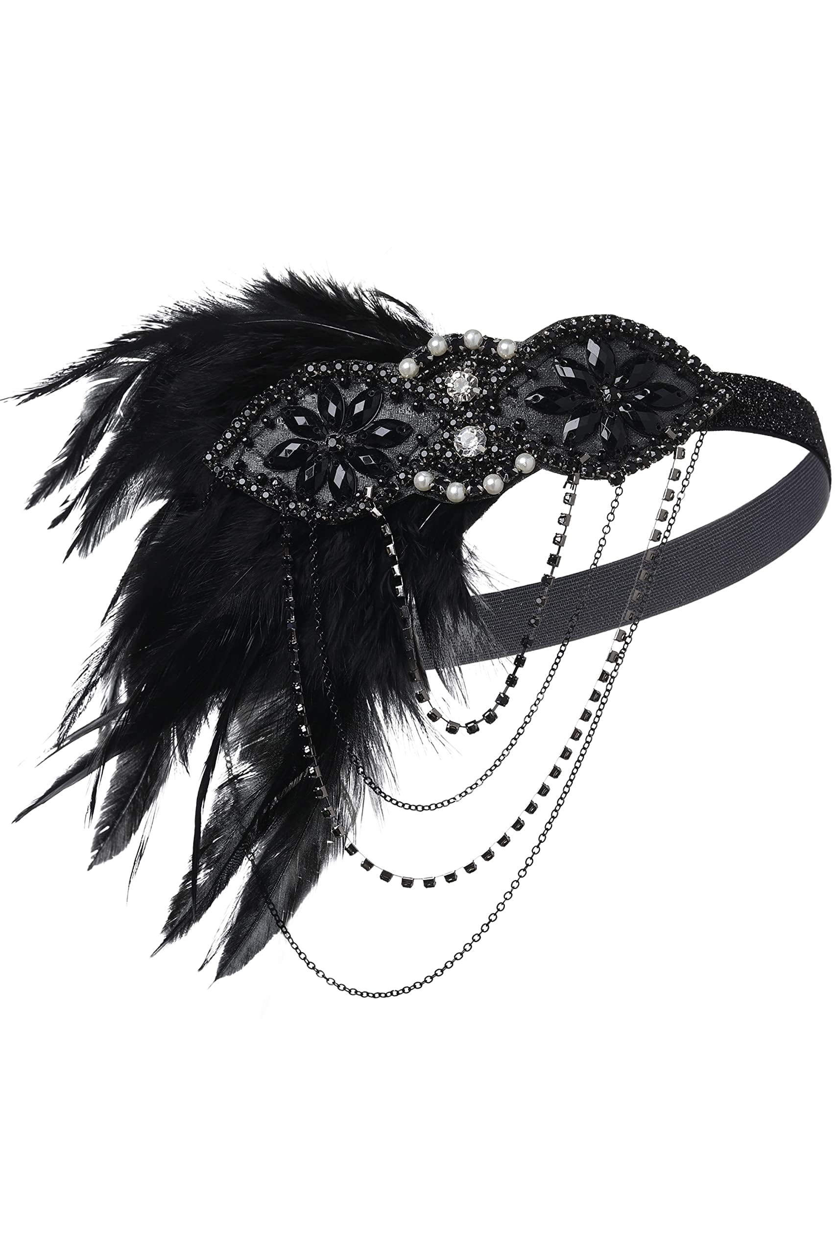 BABEYOND Sukienka damska w stylu lat 20. XX wieku, seksowna sukienka z dekoltem w kształcie litery V, Flapper Charleston, styl retro z lat 20. XX wieku, na imprezę tematyczną, na karnawał