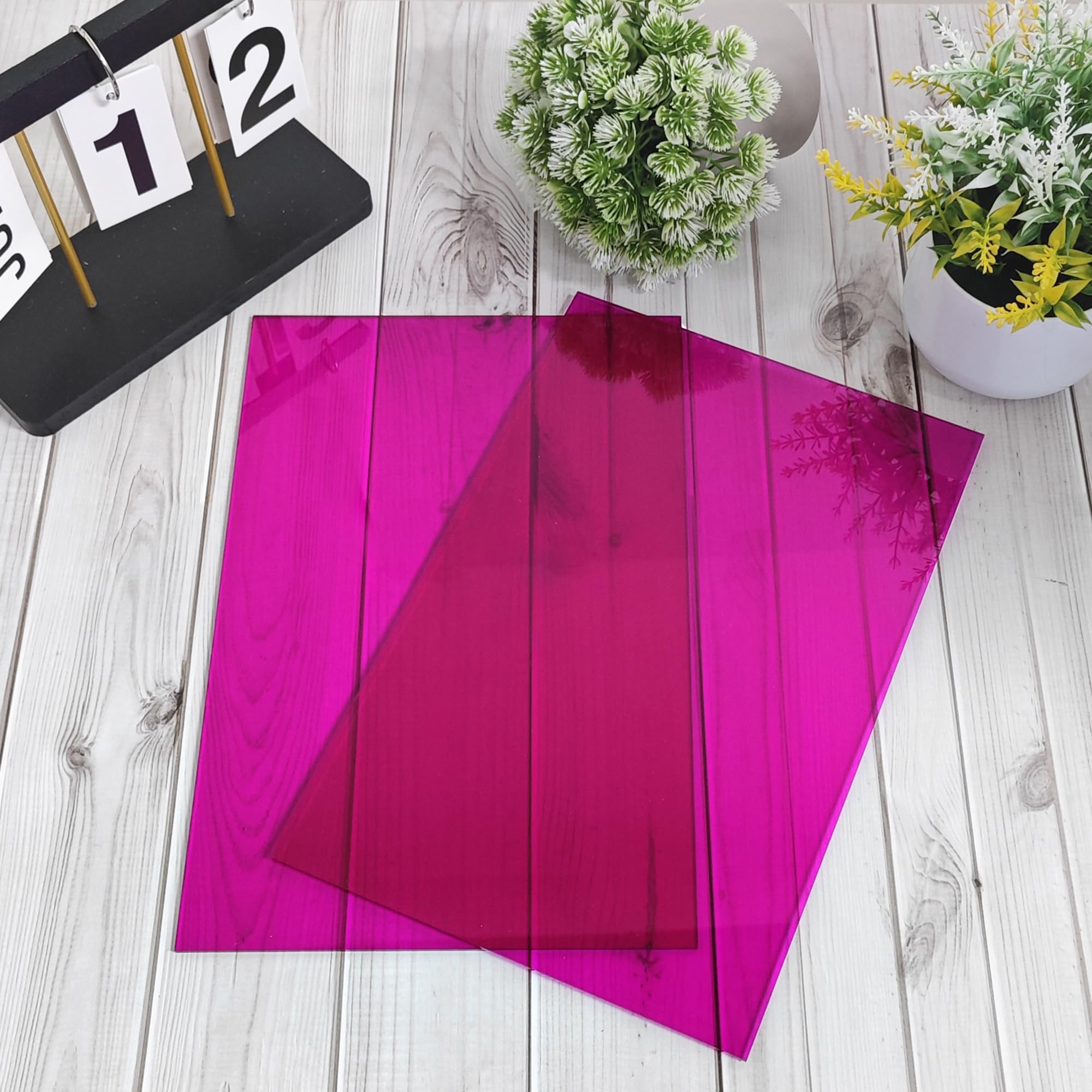 Purple Acrylic Sheets - 8x12" Translucent Sheets -4