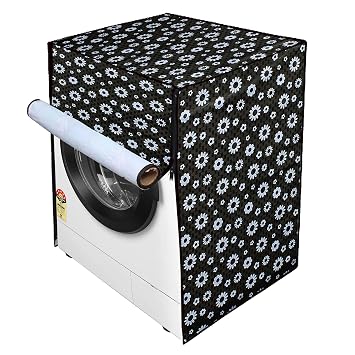 wings Star Wahing Machine Cover For IFB 6 Kg 5 Star Front Load Washing Machine 2X Power Dual Steam (DIVA AQUA BXS 6008, White & Black, Active Color Protection, Hard Water Wash)