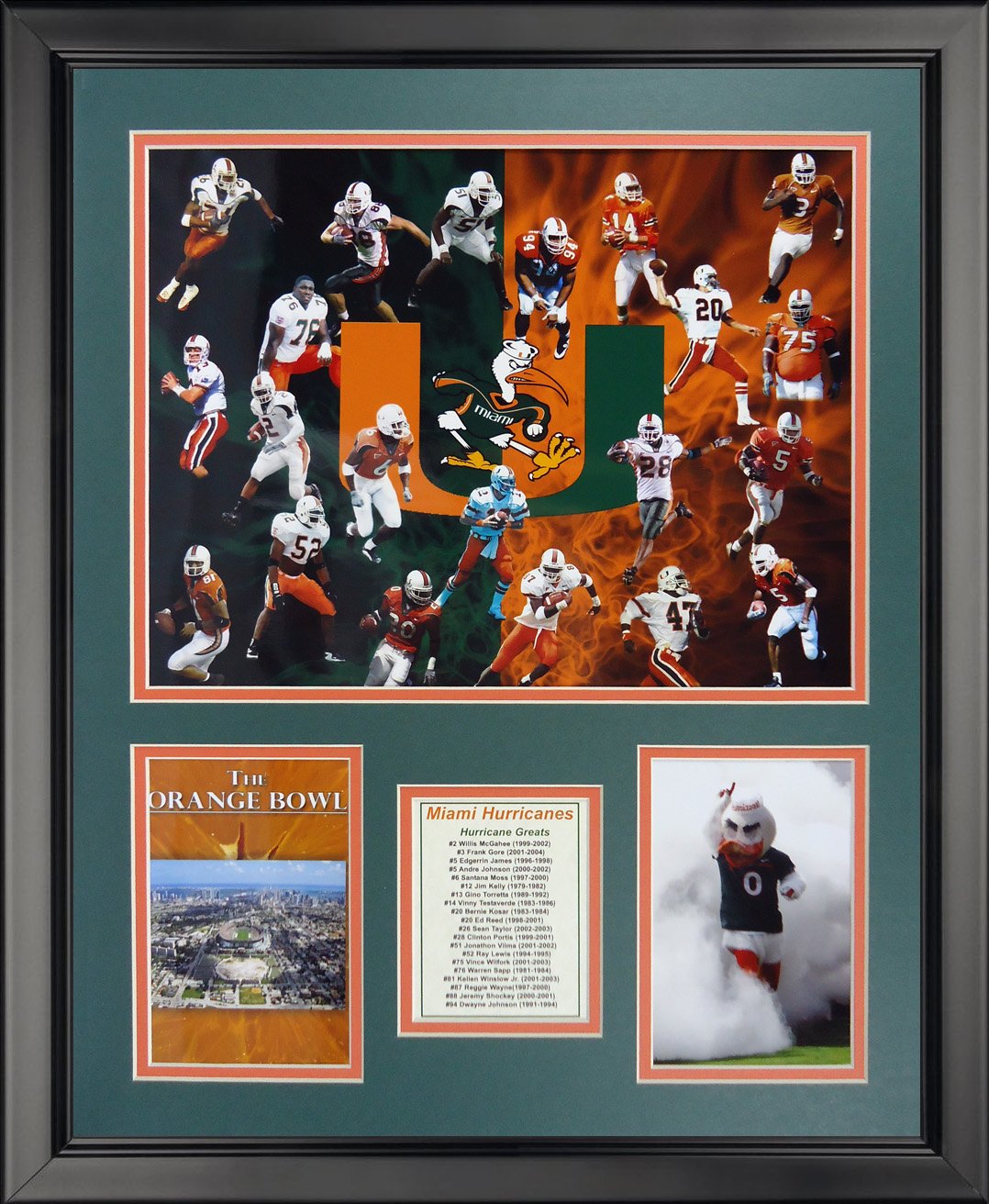 Legends Never Die NCAA All-Time Greats Framed Photo Collage