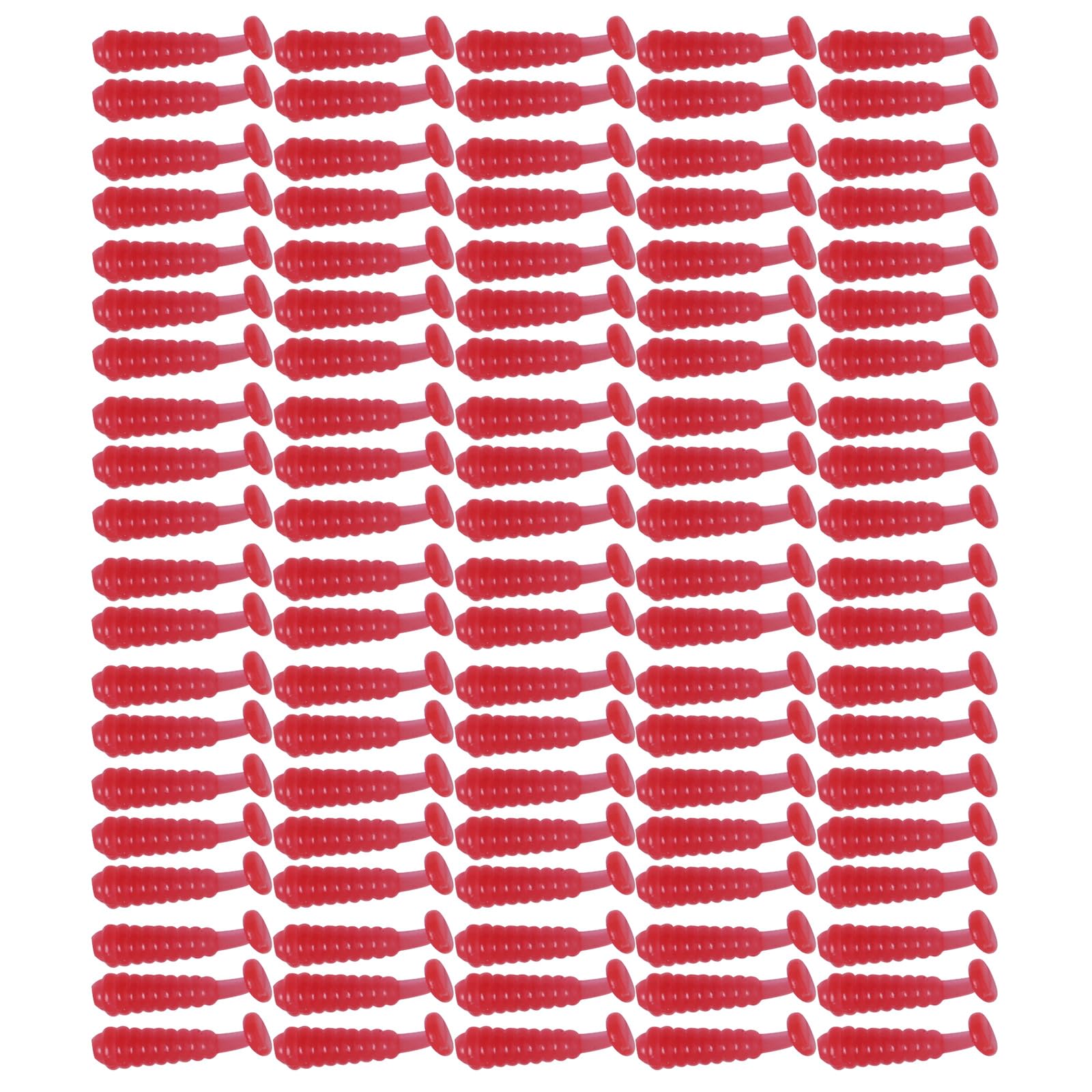 Maxtonser 100Pcs Soft Fishing Lures 1.5cm Artificial Baits Small Paddle Tail Swimbaits Tiny Fishing Lures for Trout Swim Baits