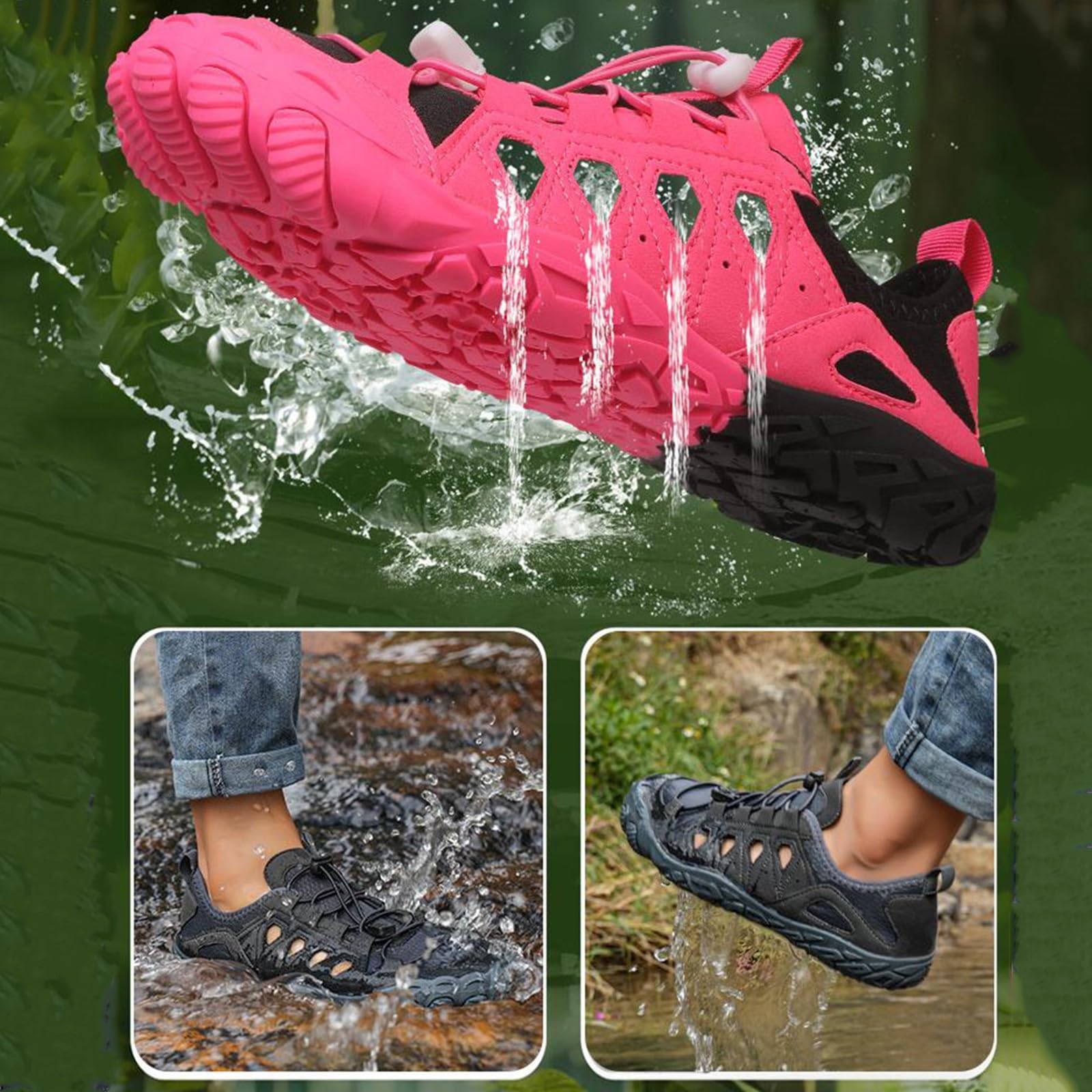 Genérico Escarpines Mujer Hombre Zapatos de Agua Escarpines Deportes Acuáticos Zapatos de Playa Calzado Surf Zapatillas de Baño Unisex Adulto