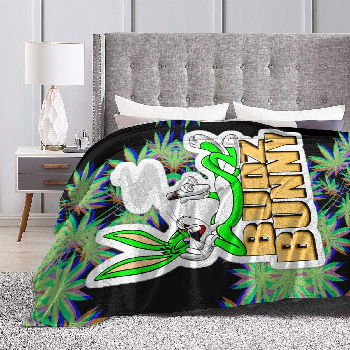 Best Cyber Monday 🔥 Bugs Bunny Ultra-Soft Micro Fleece Blanket Home Decor Warm Anti-Pilling Flannel Throw Blanket for Couch Bed Sofa