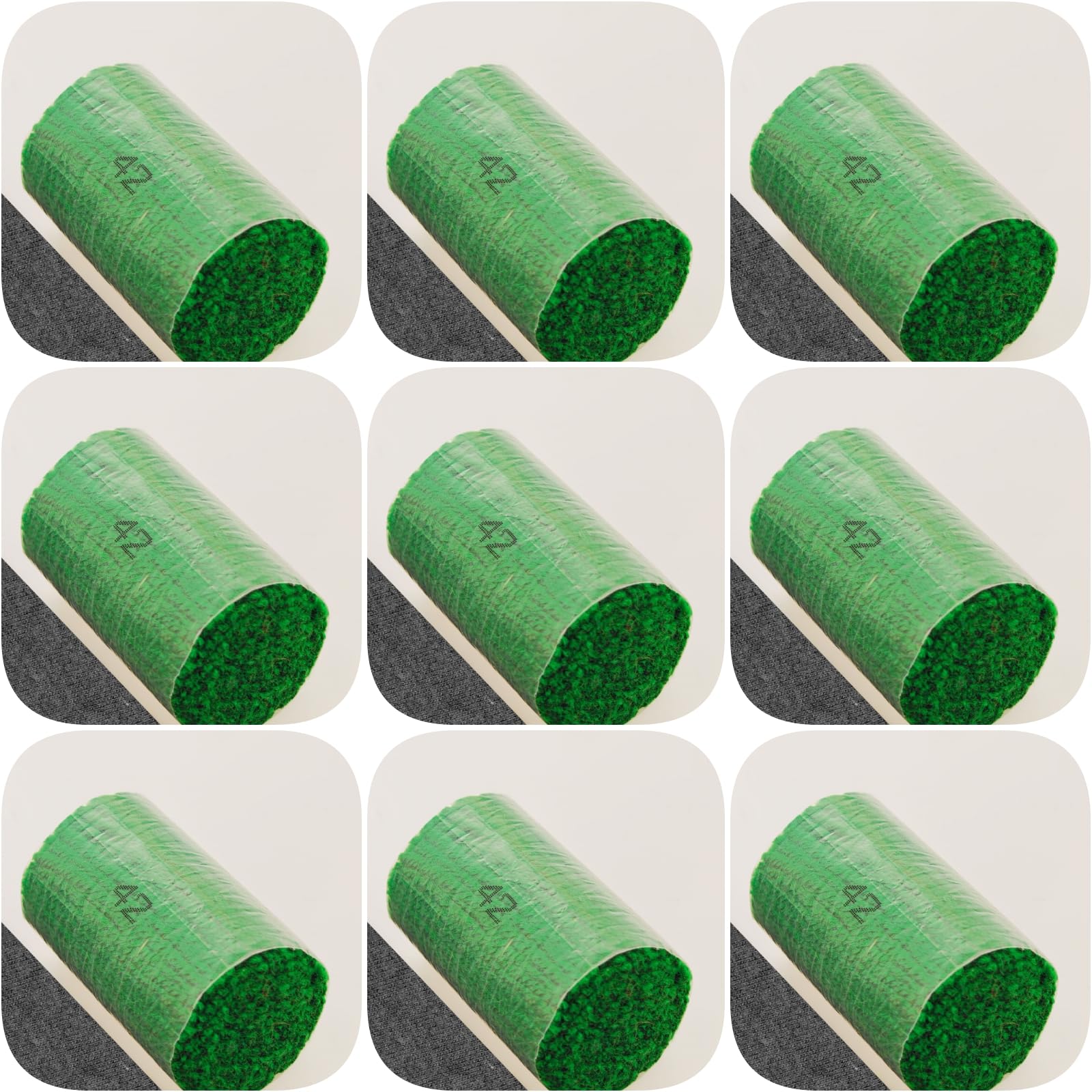 Yglnden 10 Bundles Latch Hook Kit Colorful Yarn Bundles Cut Rug DIY Latch Hook Yarn for Handmake Craft Sewing Knitting for Adults (10 Bundles# Green A)