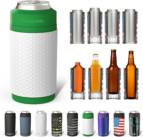 Miniatura 21 de Frost Buddy - Enfriador de latas universal Buddy, se adapta a todos, para botellas regulares de 12 y 16 onzas o de tamaño delgado, acero inoxidable