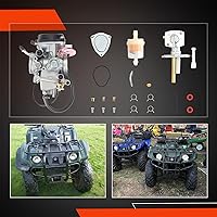 Vista 7 de Carburador Compatible con Yamaha 2000-2006 Kodiak 400 YFM400 & Big Bear 400 & Bruin 350, 2007-2012 Grizzly 350 Grizzly 450, 2006-2009 Wolverine 350