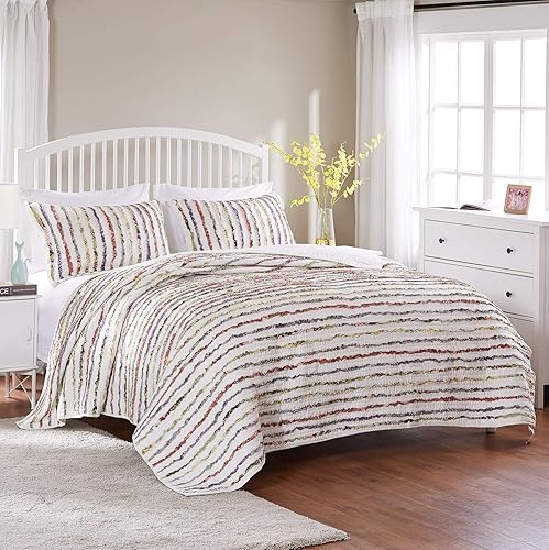 Greenland Home Set de Colcha Algodón Multicolor King