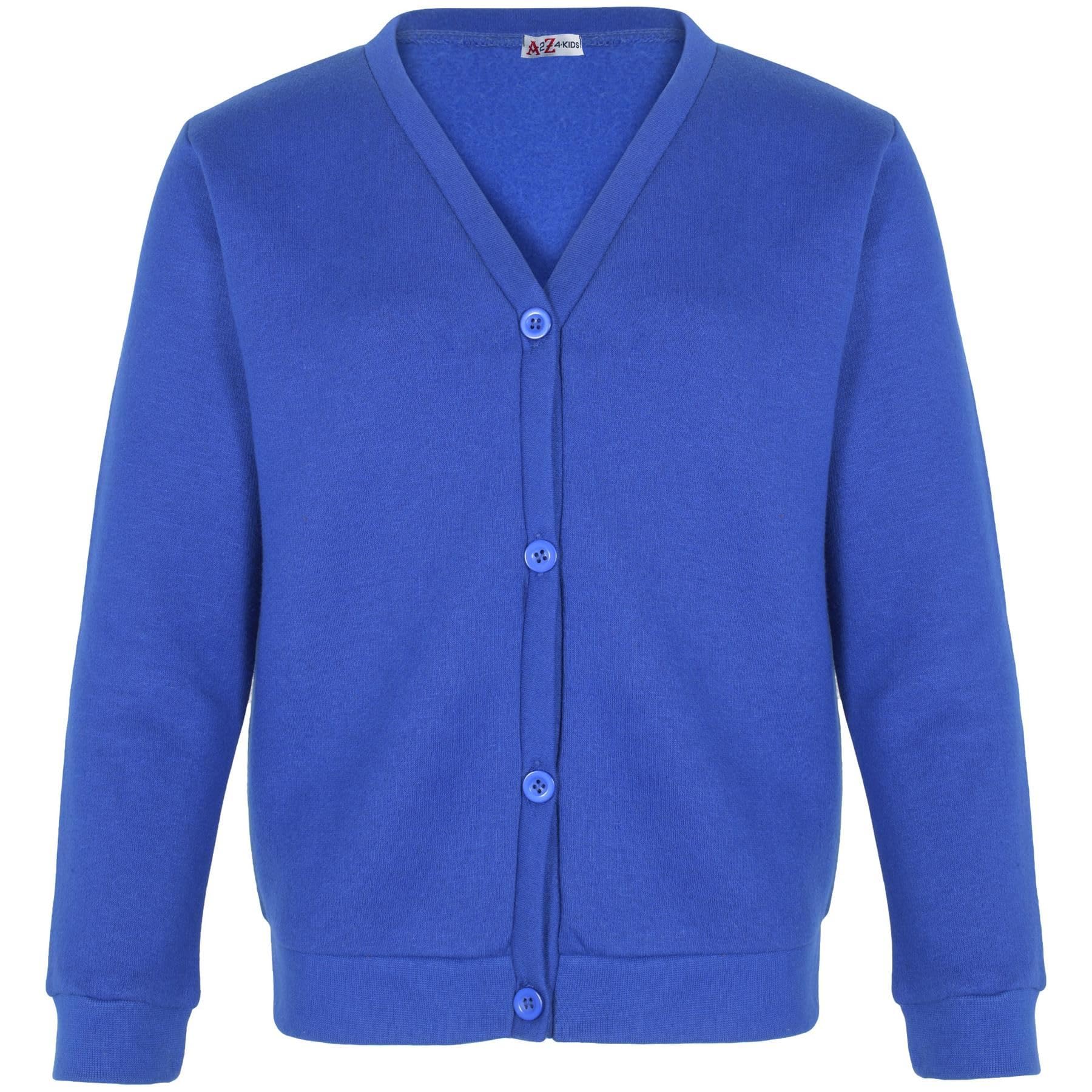 A2Z 4 Kids Girls Club Scouts School Uniform - UF Cardigan Royal 13
