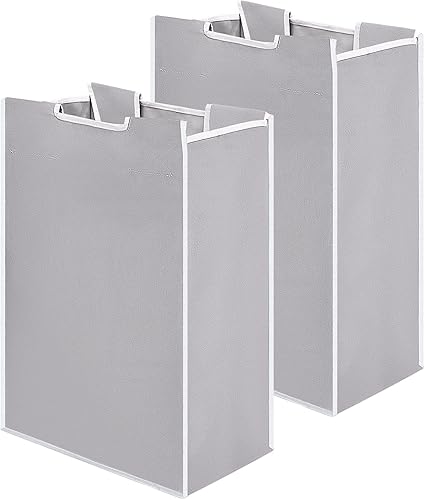 Bonuci 2 bolsas de repuesto para clasificador de ropa sucia, cesta de repuesto extraíble, organizador de almacenamiento de lavandería, sin ganchos,