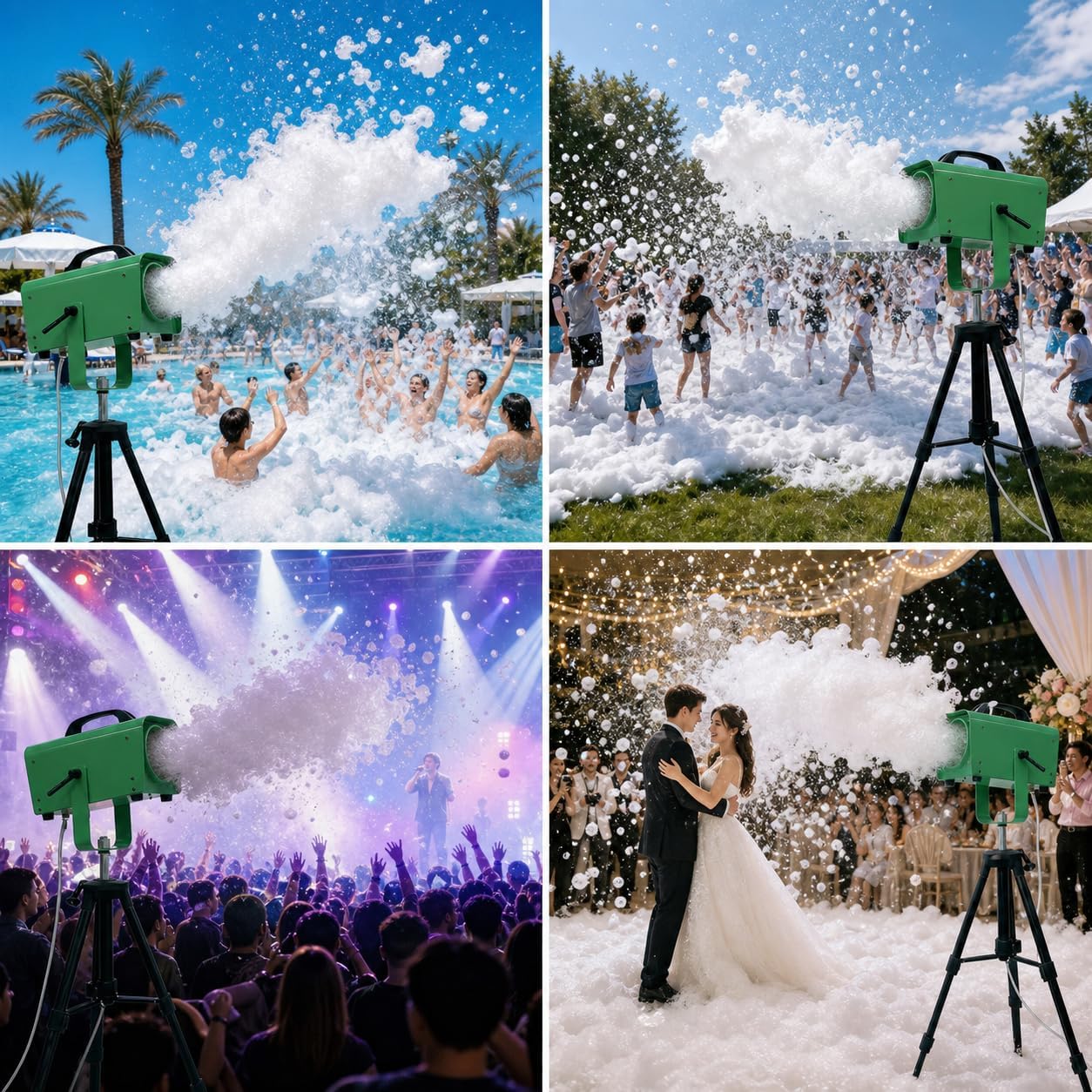 PILIN 600W Party Foam Machine with Foam Powder Water Toys Foam Cannon for Indoor Outdoor Heavy Duty Bubble Making Machine for Events, Weddings, Festivals