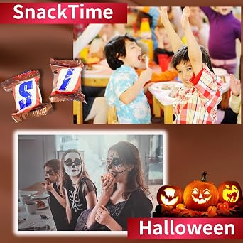 Single-serving size, large capacity Refrigerated Transport Snickers Mini, commercial use, miniature size, large capacity 1kg assortment, individually wrapped, easy to eat on the go! Halloween