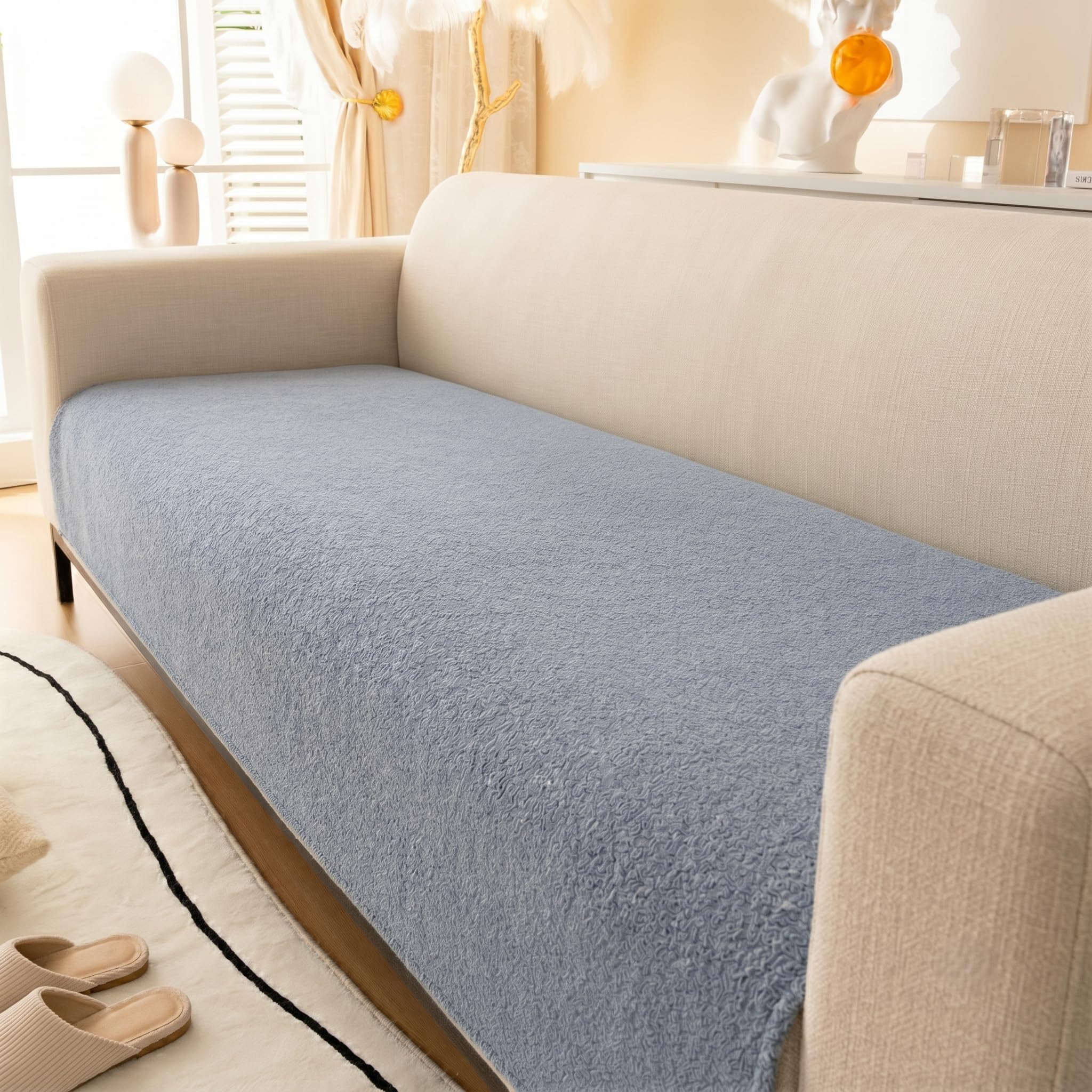 Styleys Sofa Mat - Anti-Slip Teddy Cover -14 Styleys Sofa Mat - Anti-Slip Teddy Cover -14