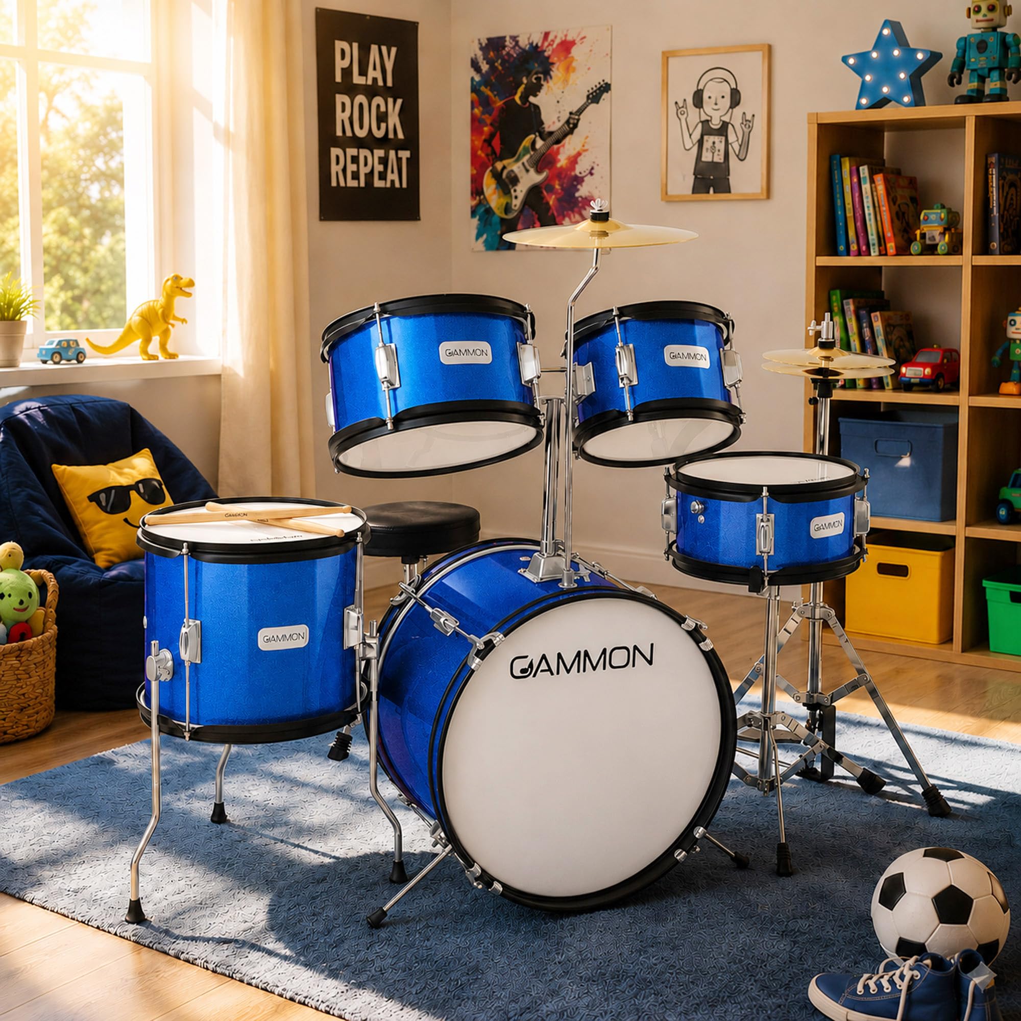 Amazon.co.jp: Gammon Percussion 5-Piece Junior Starter Drum Kit