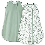 Yoofoss Baby Sleep Sack 18-24 Months TOG 1.0 Baby Wearable Blanket, 2 Pack 100% Organic Cotton Infant Toddler Sleeping Sack 2-Way Zipper Lightweight Sleep Sack