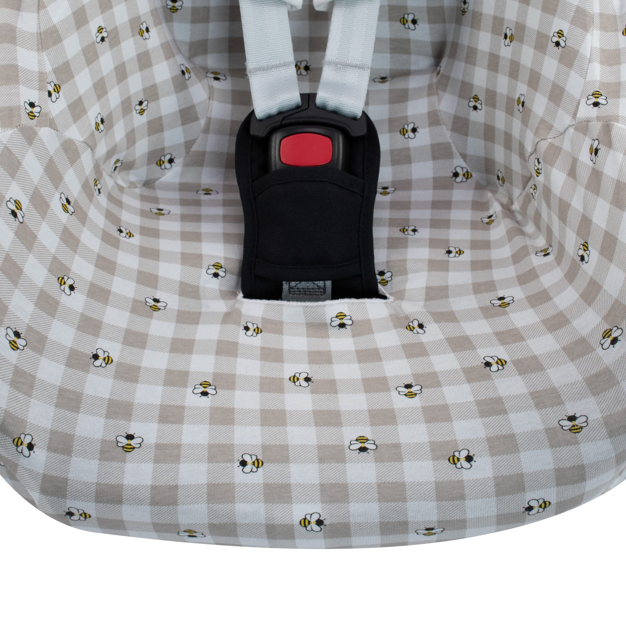 JYOKO Kids Funda de algodón para Silla de Coche Compatible con Maxi Cosi Cabriofix, Portabebe gr 0 (Picnic Vichy)