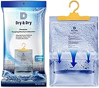 Vista 10 de Dry & Dry Paquete de 4 absorbentes de humedad prémium para el hogar, sótano y dormitorio, deshumidificadores pequeños