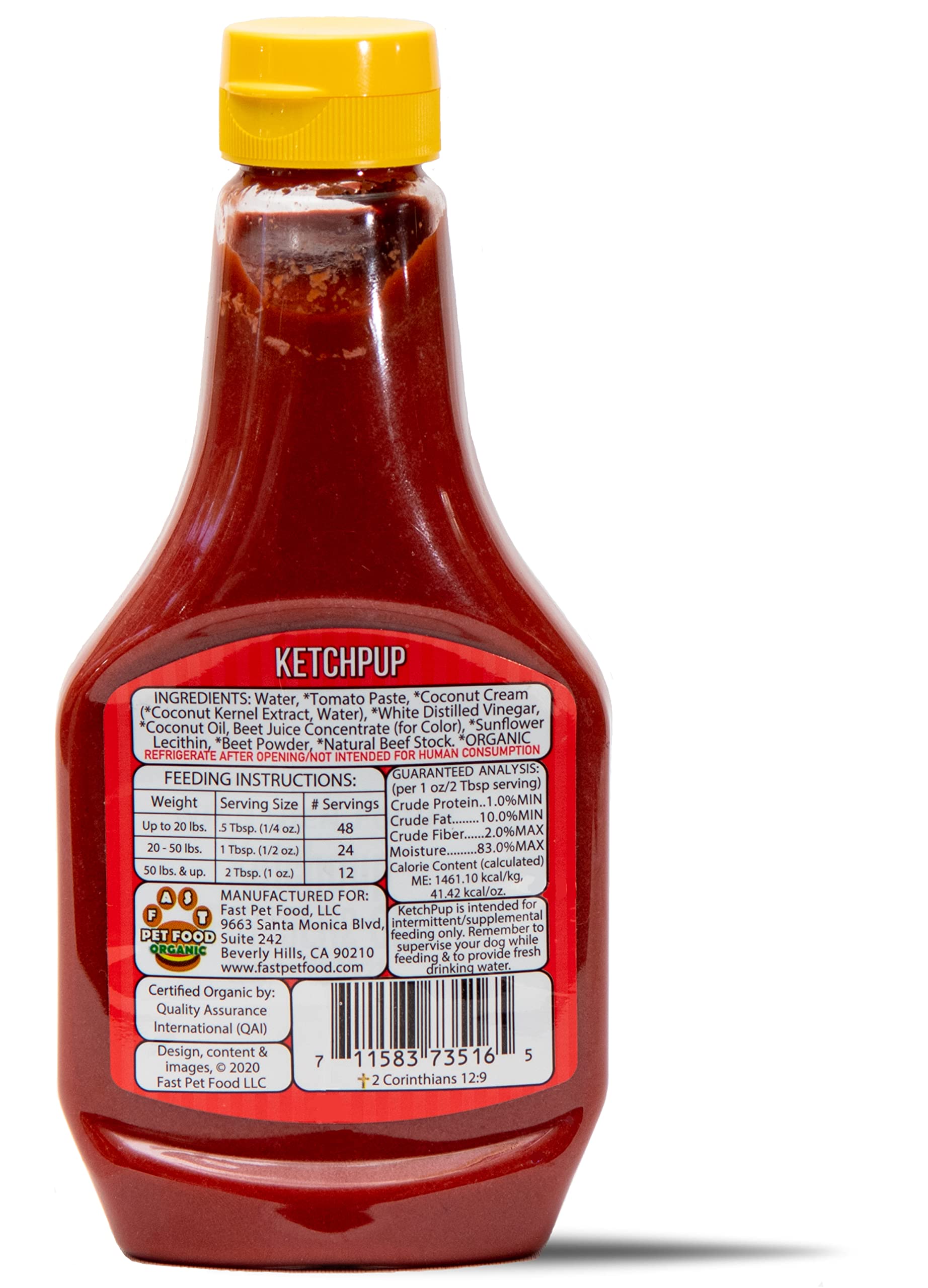 Buy KetchPup Organic Ketchup for Dogs, Dog Food Topper, Organic
