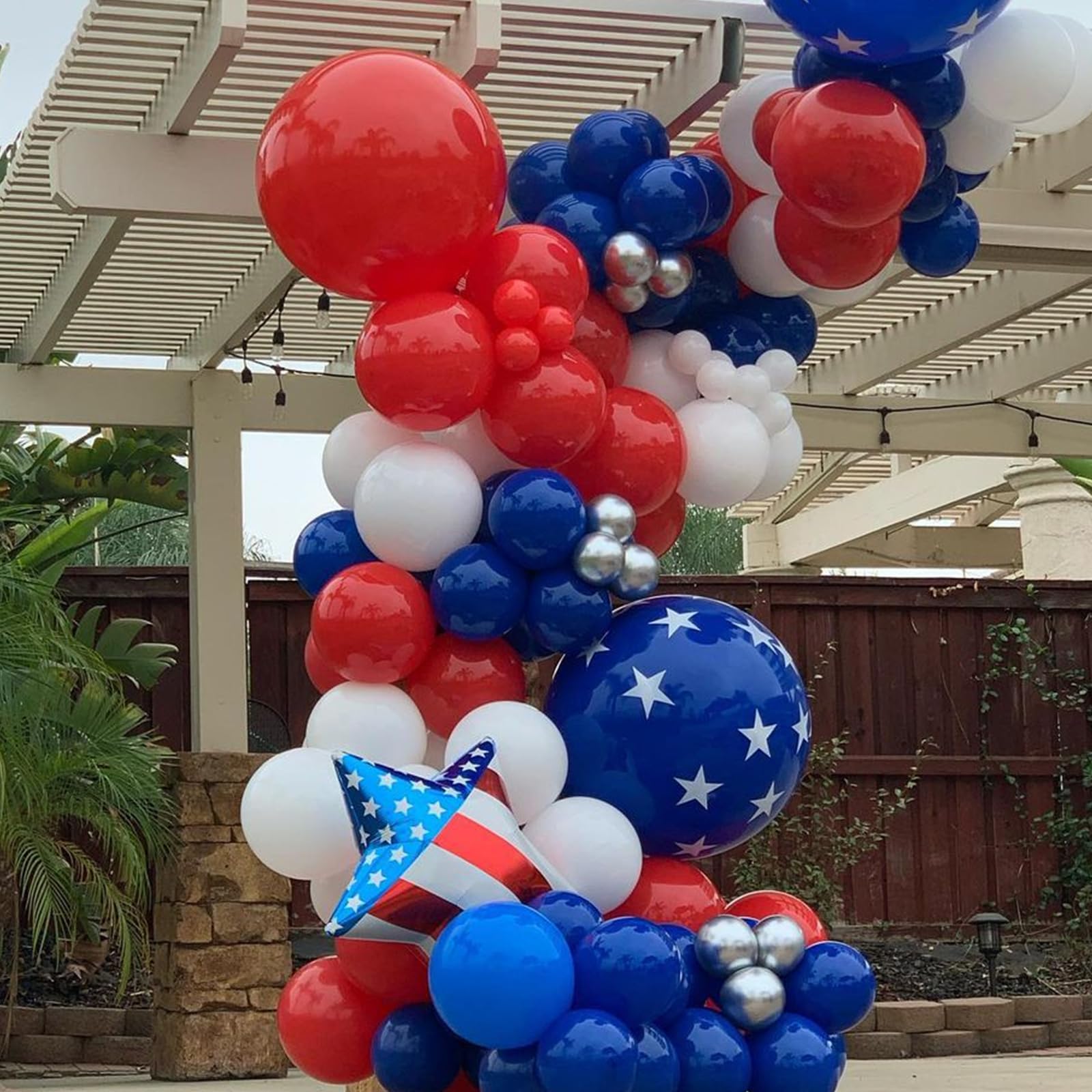 Amazon.com: YMSZ Red and Blue Balloon Garland Arch Kit