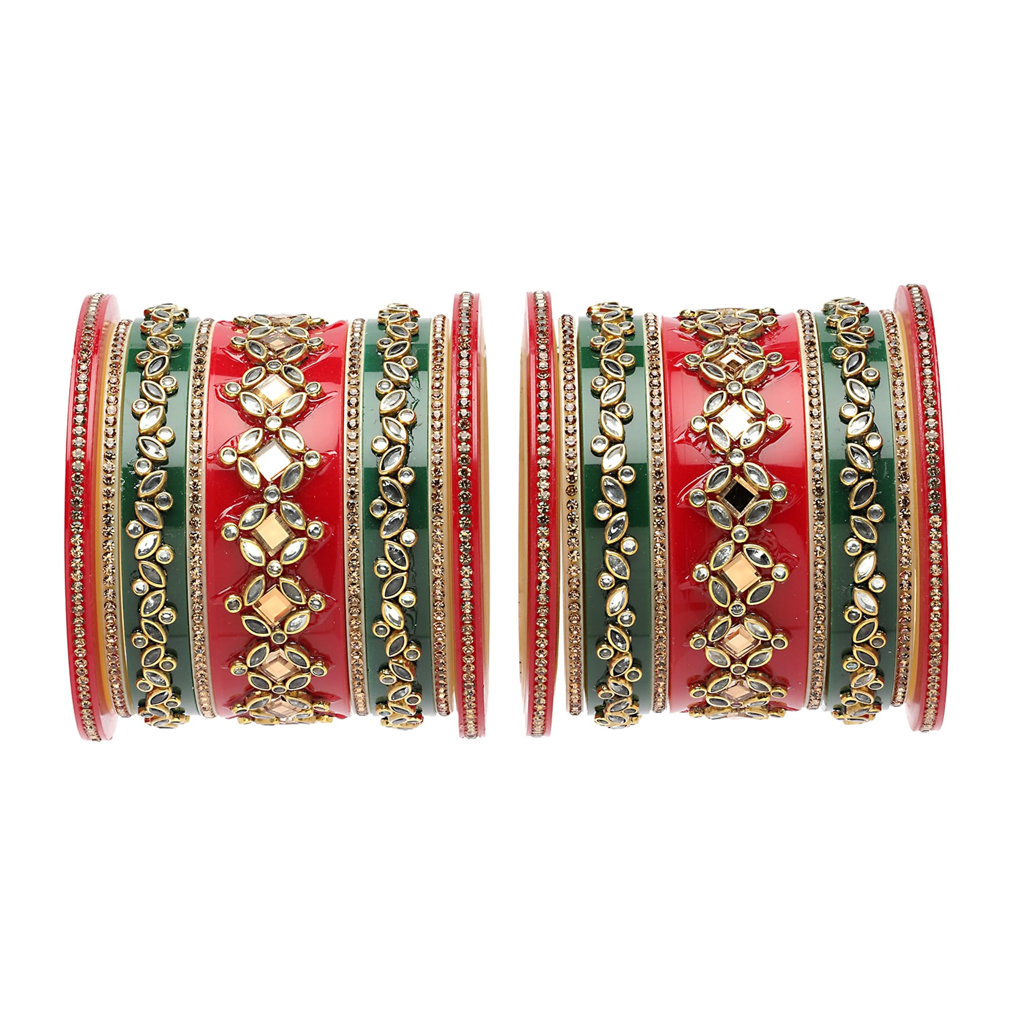 See full amazon price history chart for ZENEME Set Of 18 Gold-Plated Champagne Pearl Work and Zircon Gemstone Studded Handcrafted Non Allergic Bangles for Women (2.4) (Red & Green, 2.4) ZENEME Set Of 18 Gold-Plated Champagne Pearl Work and Zircon Gemstone Studded Handcrafted Non Allergic Bangles for Women (2.4) (Red & Green, 2.4) (B0C9ZVHMJW) Amazon Price History, Amazon Price Tracker