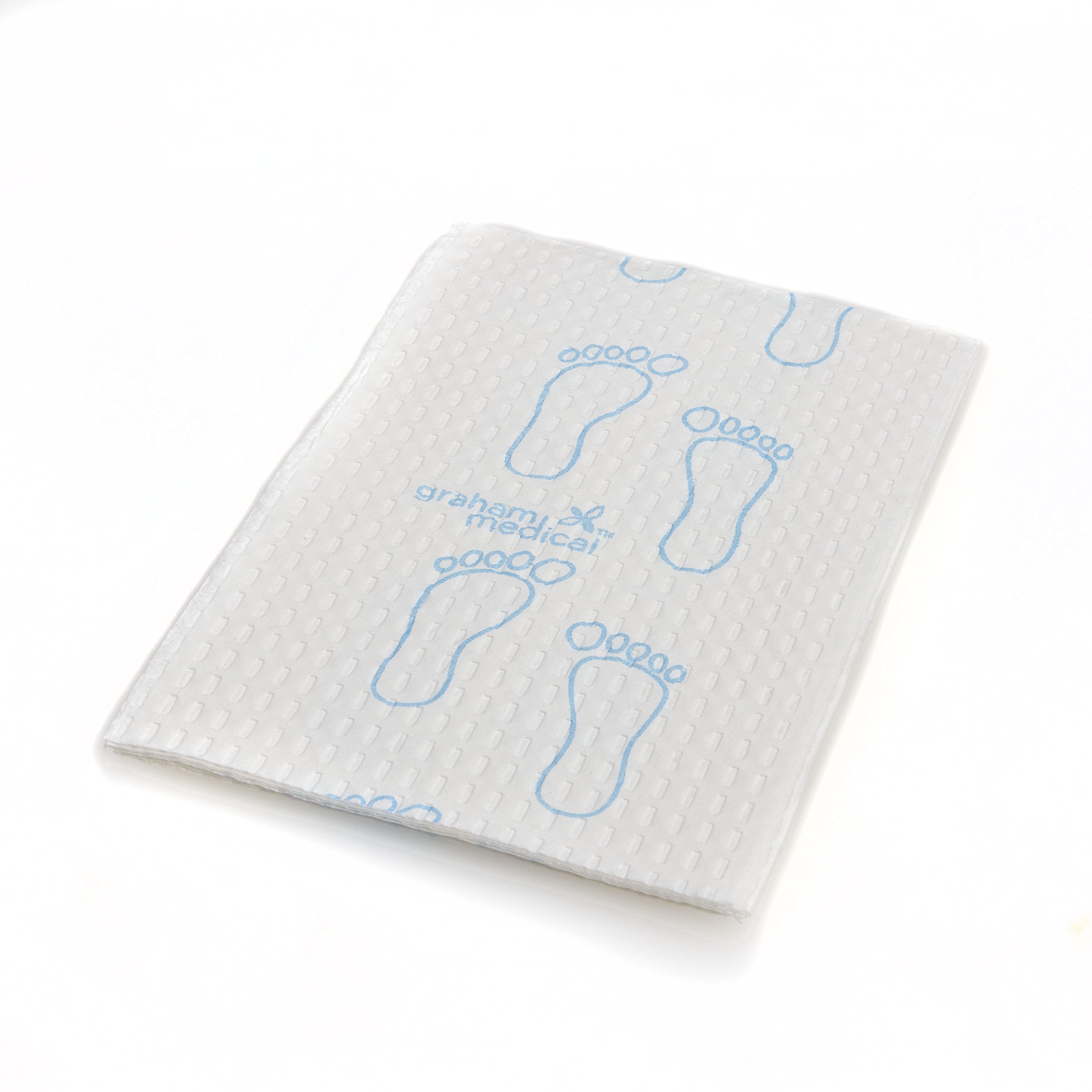 Graham Medical Footprint 3-Ply Tissue Professional Towels, Blue, 500/cs - View #13