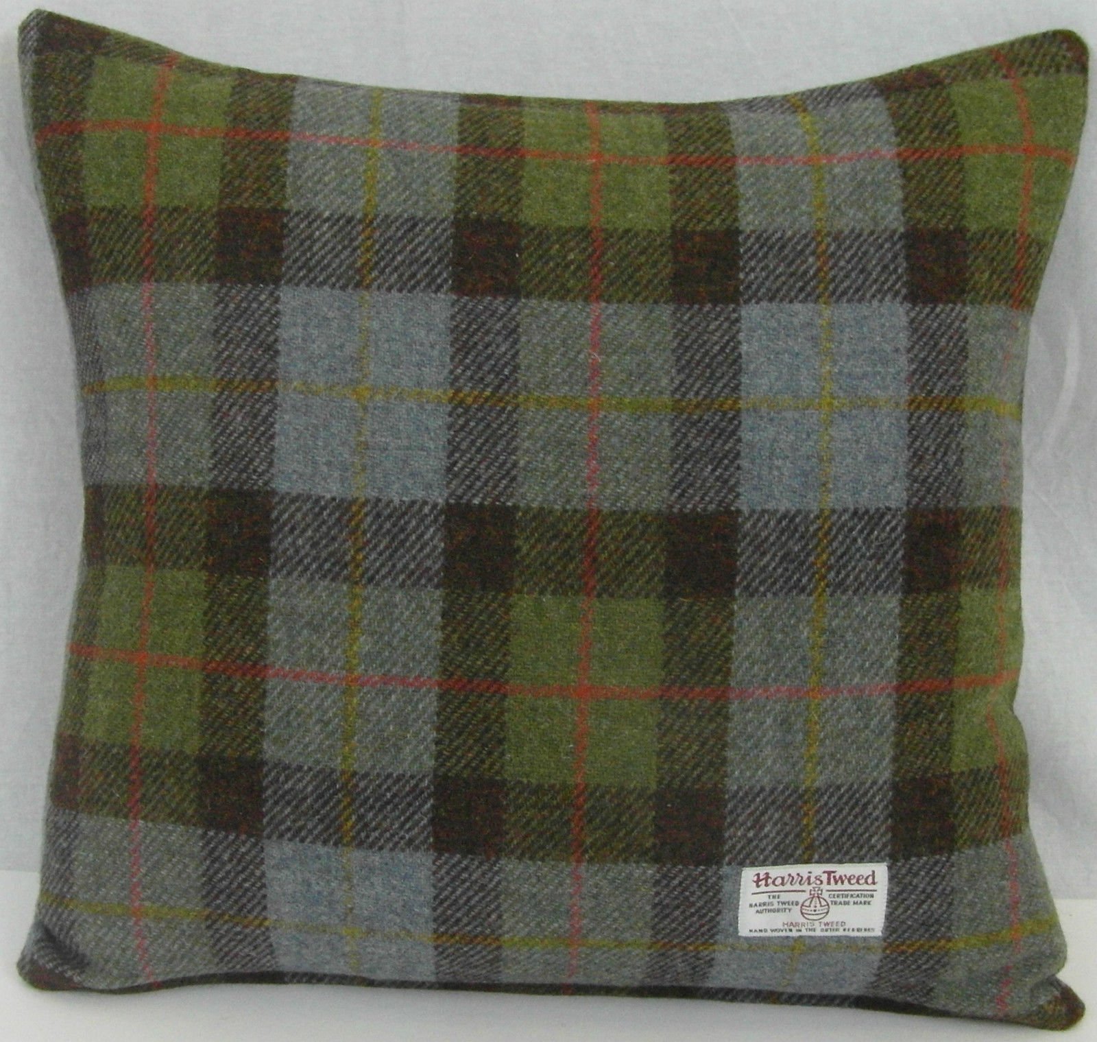 Harris Tweed Cushion Cover. Handmade .16in x 16in Hunting McCleod