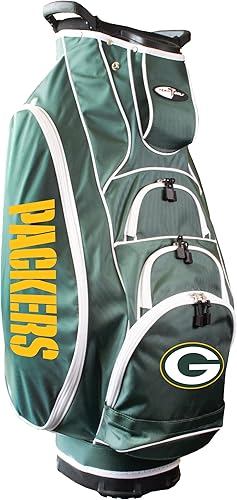 Miniatura 4 de Team Golf NFL - Bolsa de golf para carrito de Albatross, ligera, divisora de club de 10 vías, bolsillo aislado para refrigerador, guante de velcro y