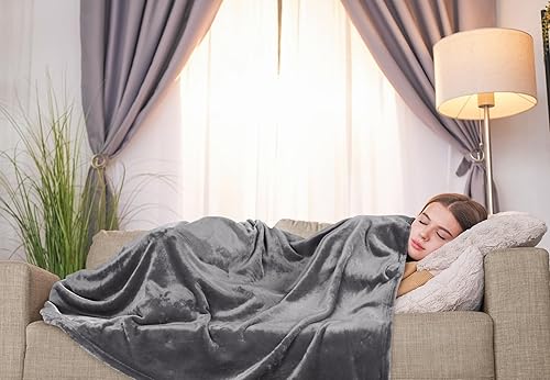 Miniatura 6 de Utopia Bedding - Manta de vellón de lujo, mullida, antiestática manta de suave microfibra de 8.8 ozyd (300 gm) para sofá y cama tamaño decorativo