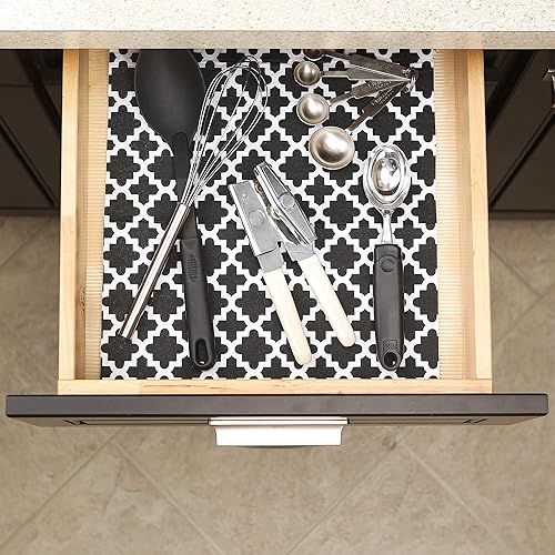 Miniatura 5 de DII - Colección de revestimientos para refrigerador, no adhesivos, se pueden cortar para adaptar su tamaño, 12 x 24pulgadas, diseño de enrejado