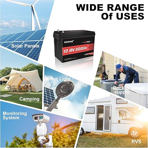 Miniatura 4 de Batería LiFePO4 de 12 V 600 Ah 7200 WH 10000+ batería de fosfato de hierro de litio de ciclo profundo 200 A BMS para escasez de energía, RV,