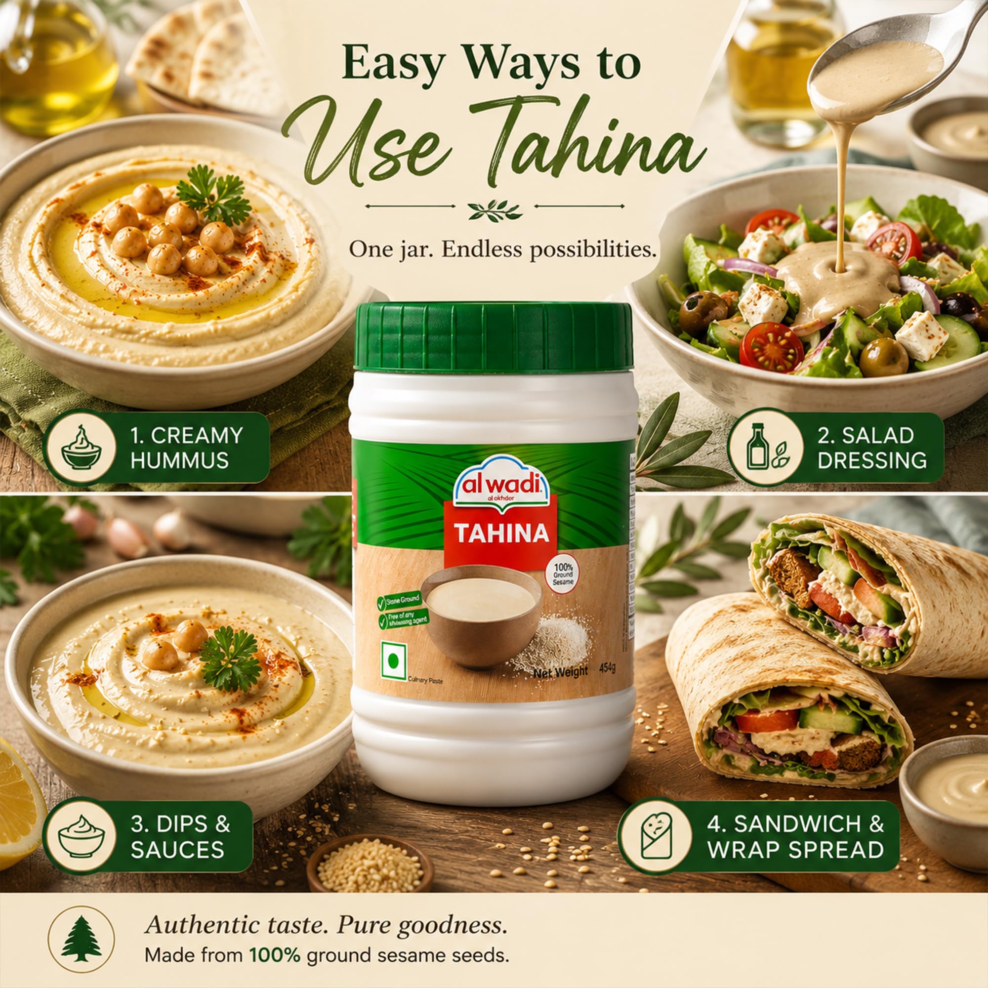 Al Wadi Tahina 454g 3