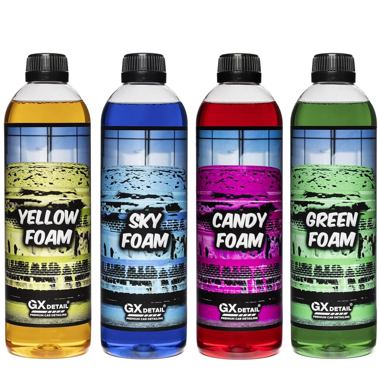 Kolorowa pianka - GxDetail - Szampon piankowy kolor - efekt śniegu, aktywna pianka - Triple Action (Pack Foam)