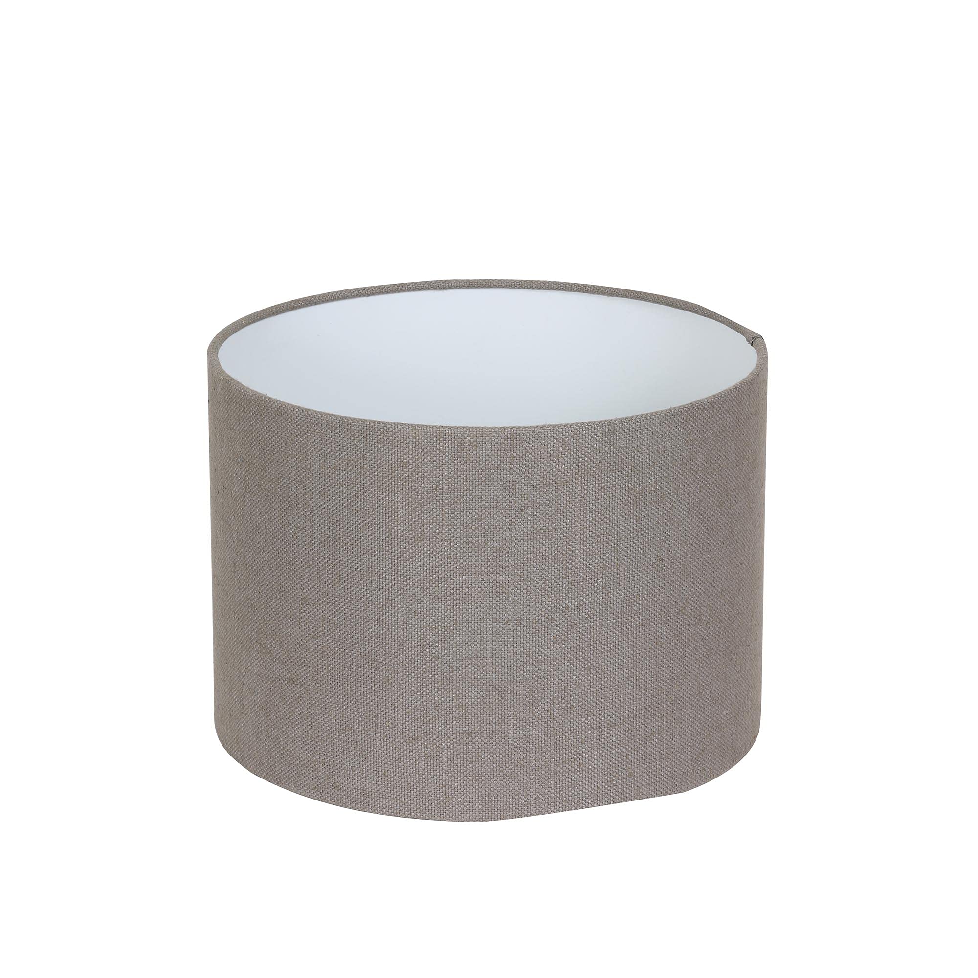 Light & Living Cilinder lampenkap Livigno - Lever - Ø40x30 cm - Lampenschirm ohne Lampenfuß - Braun - Metallgestell - Rund - Stoff, PVC - Freistehend