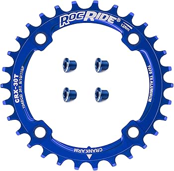 Amazon.com : RocRide Narrow Wide Chainring 104 BCD for 9/10/11