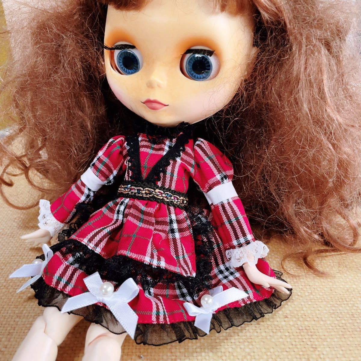 Amazon.co.jp: メイド服 赤 服 スカート リカちゃん ブライス アイシー Amazon.co.jp: メイド服 赤 服 スカート リカちゃん ブライス アイシー