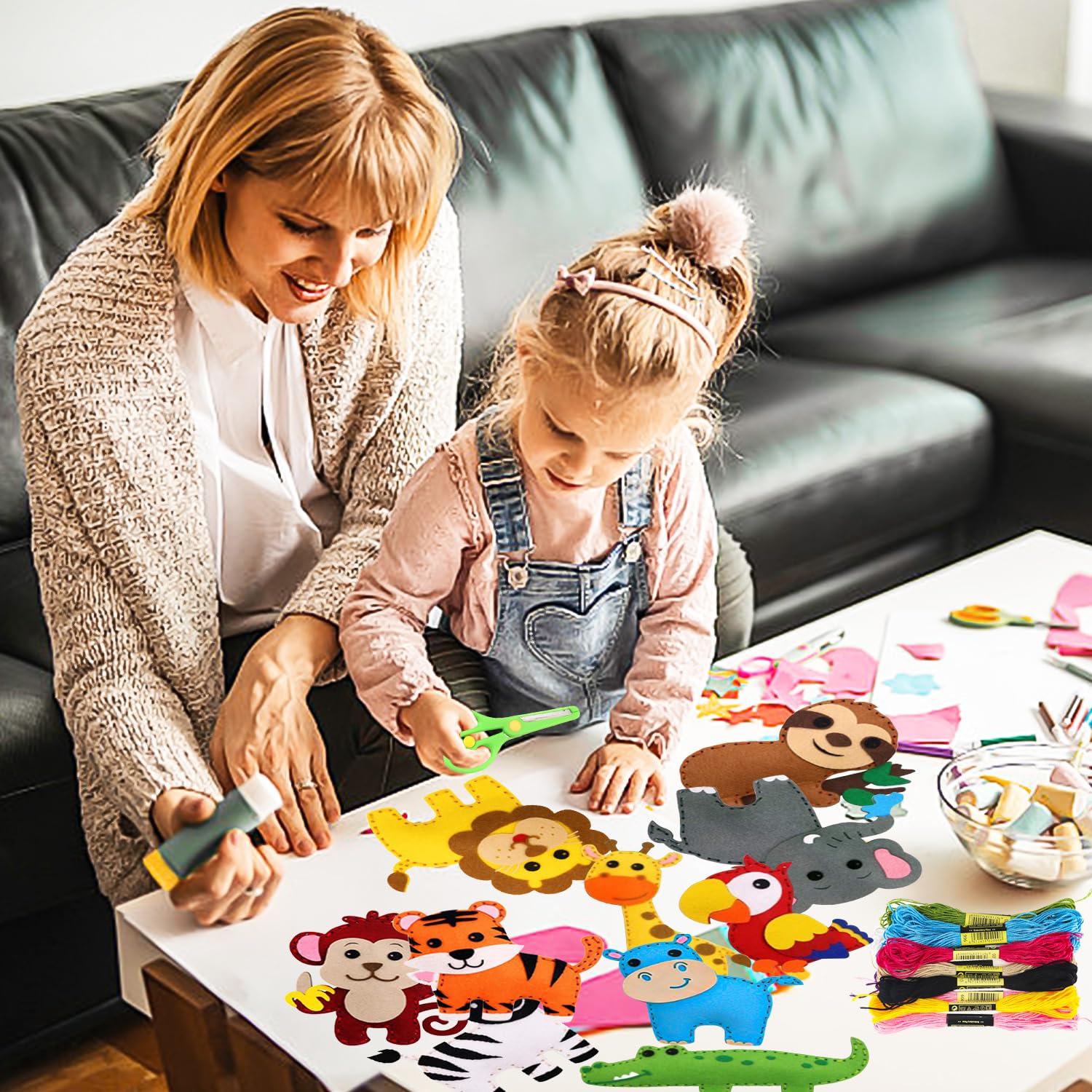 DIY Nähset Für Kinder - Filztiere Nähen Lernen Mit 14 Tierformen